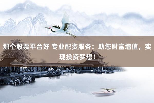 那个股票平台好 专业配资服务：助您财富增值，实现投资梦想！