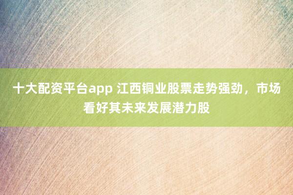 十大配资平台app 江西铜业股票走势强劲，市场看好其未来发展潜力股