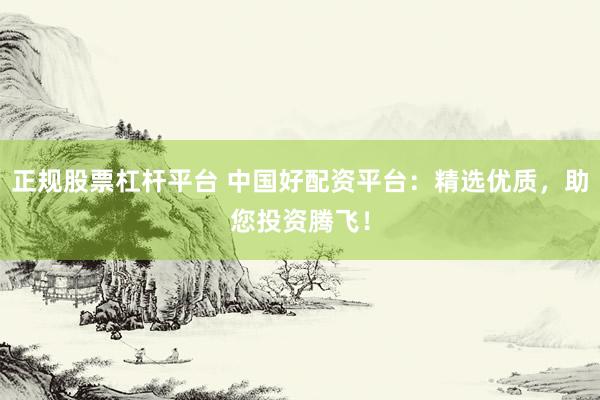 正规股票杠杆平台 中国好配资平台:精选优质,助您投资腾飞!